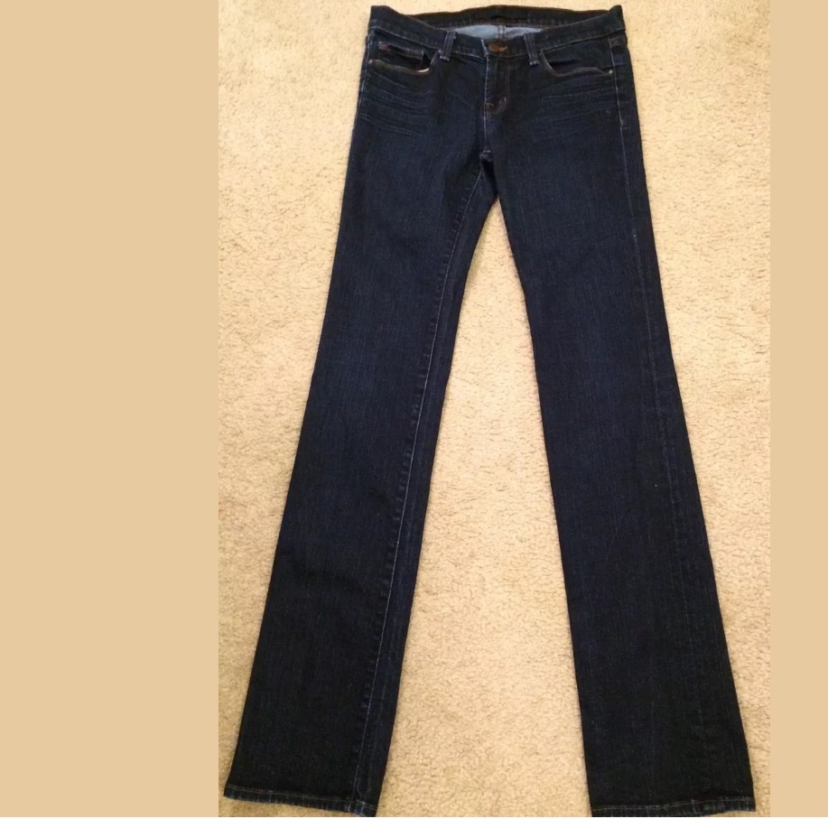 J Brand Cigarette Straight Leg Denim Jeans Dark